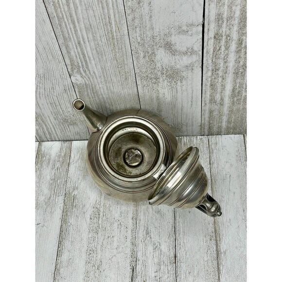 Vintage Royal Holland Pewter Teapot Ebony Handle Daalderop - Picture 6 of 9